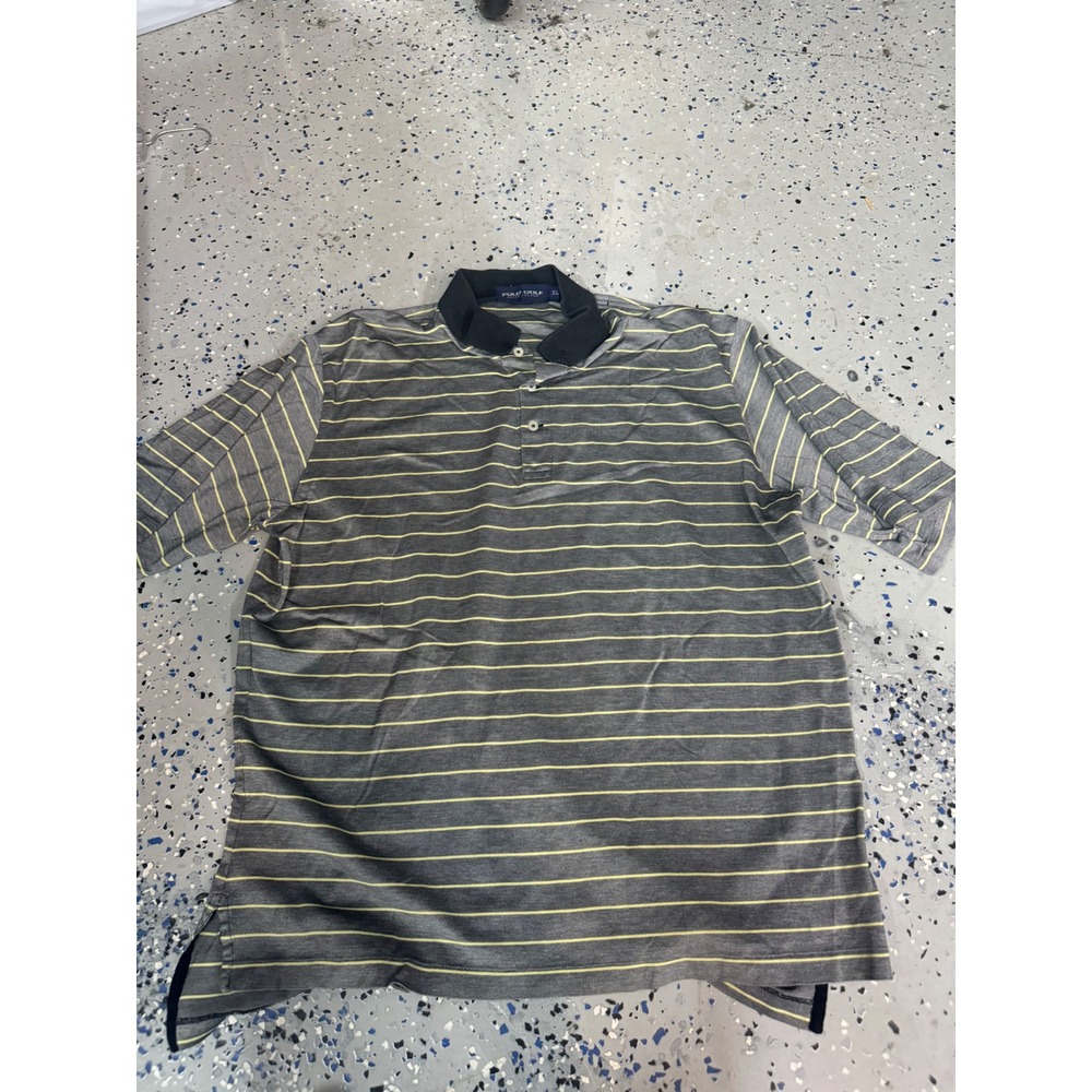 Polo Golf Ralph Lauren Striped‎ Polo Shirt Mens XL Short Sleeve